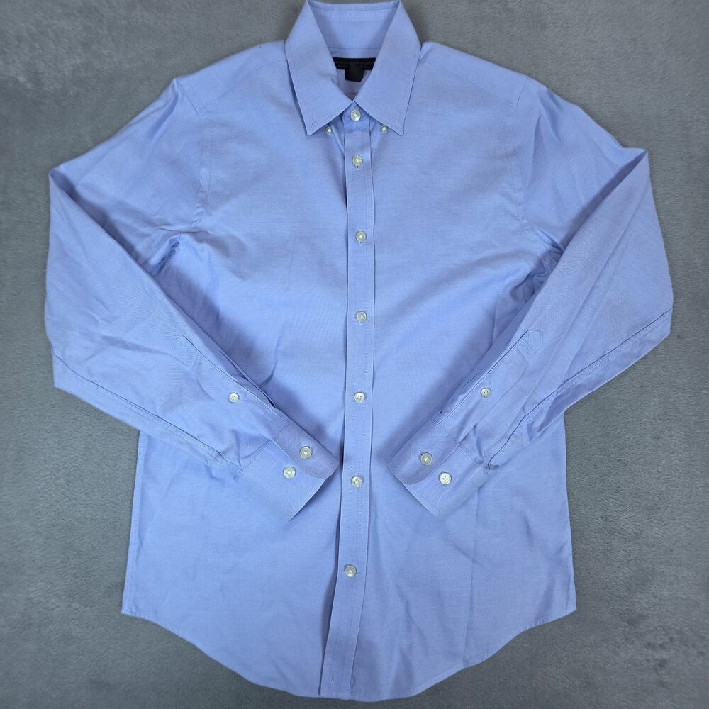 Express Design Studio Men's Light Blue Dress Shirt Modern Fit Size S 14-14.5